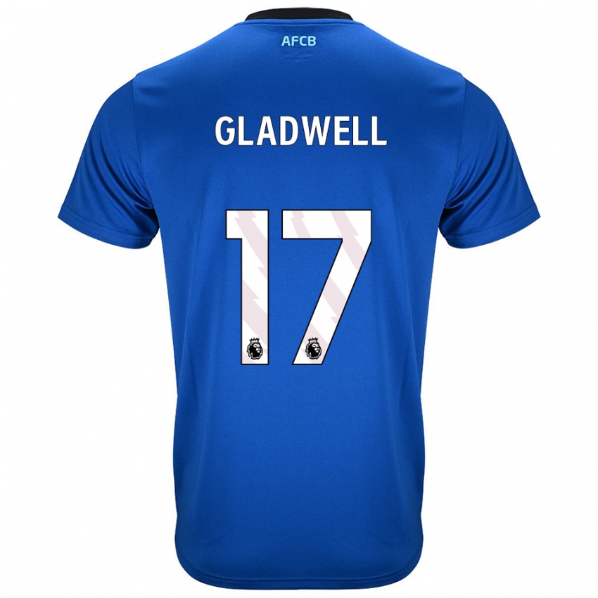 ילדים Molly Gladwell #17 כחול שחור הרחק ג'רזי 2025/26 חולצה קצרה