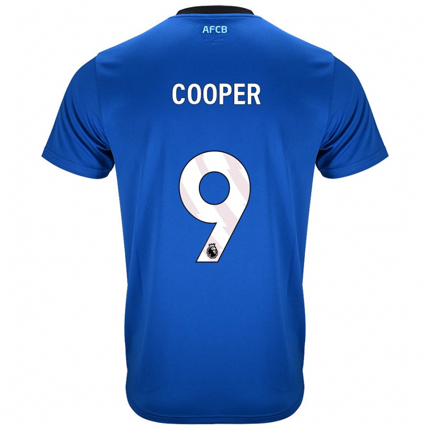 ילדים Lucy Cooper #9 כחול שחור הרחק ג'רזי 2025/26 חולצה קצרה