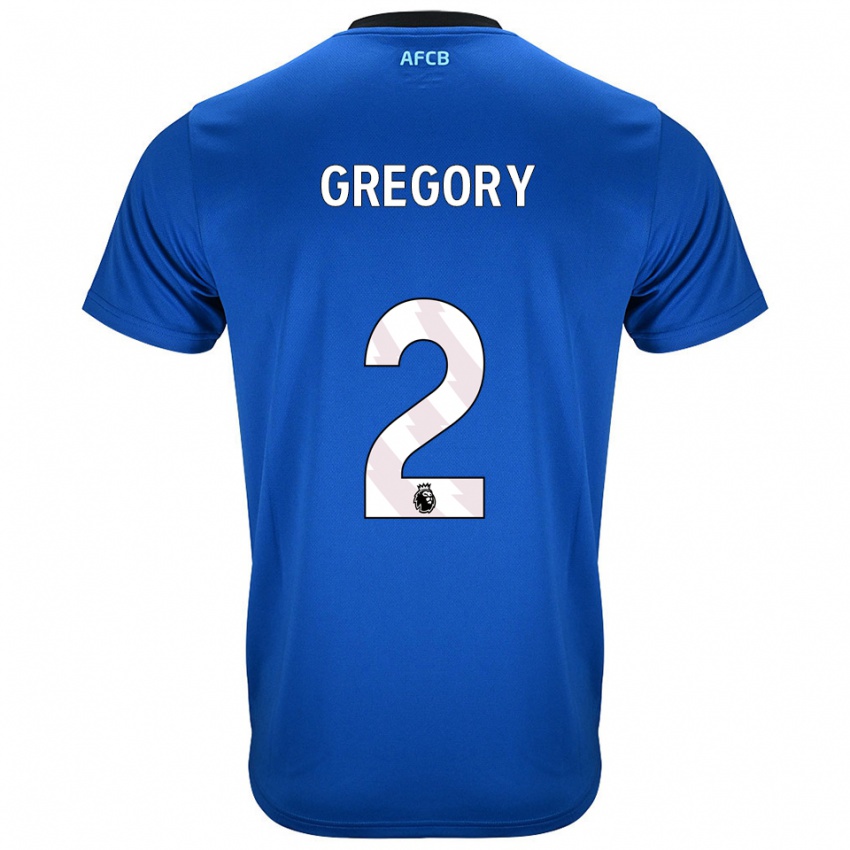 ילדים קרלוס גרגורי #2 כחול שחור הרחק ג'רזי 2025/26 חולצה קצרה