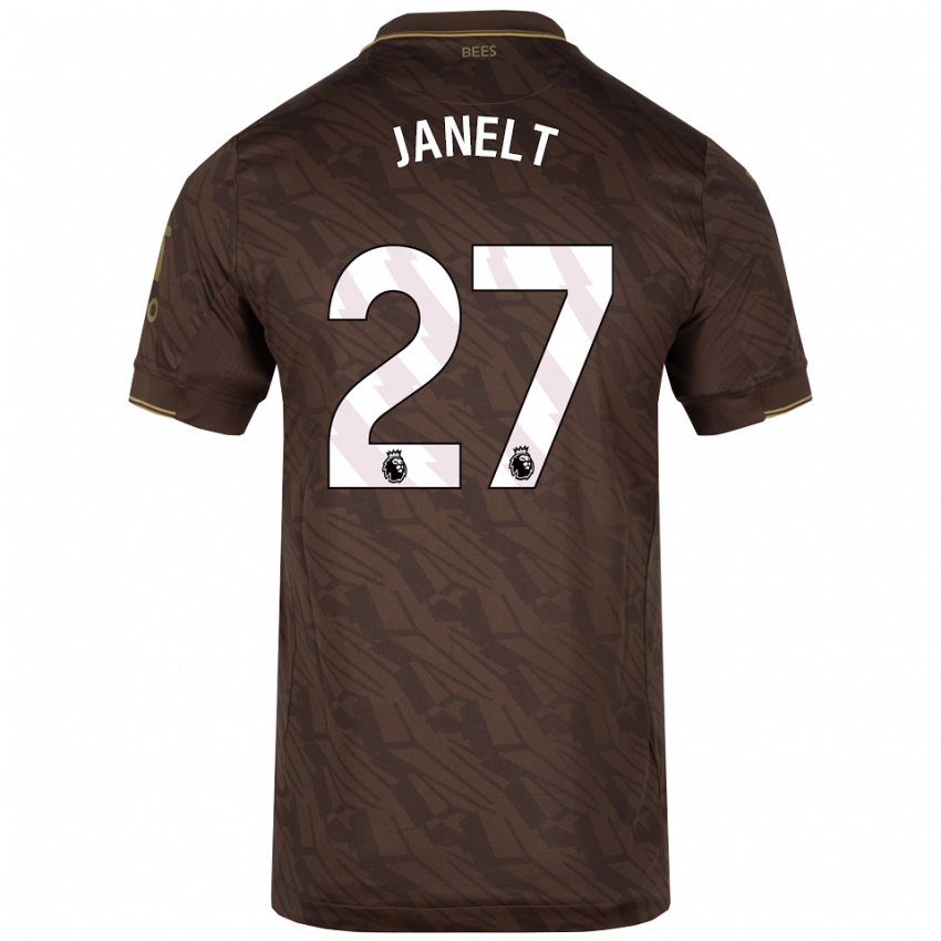 ילדים Vitaly Janelt #27 חום זהב הרחק ג'רזי 2025/26 חולצה קצרה