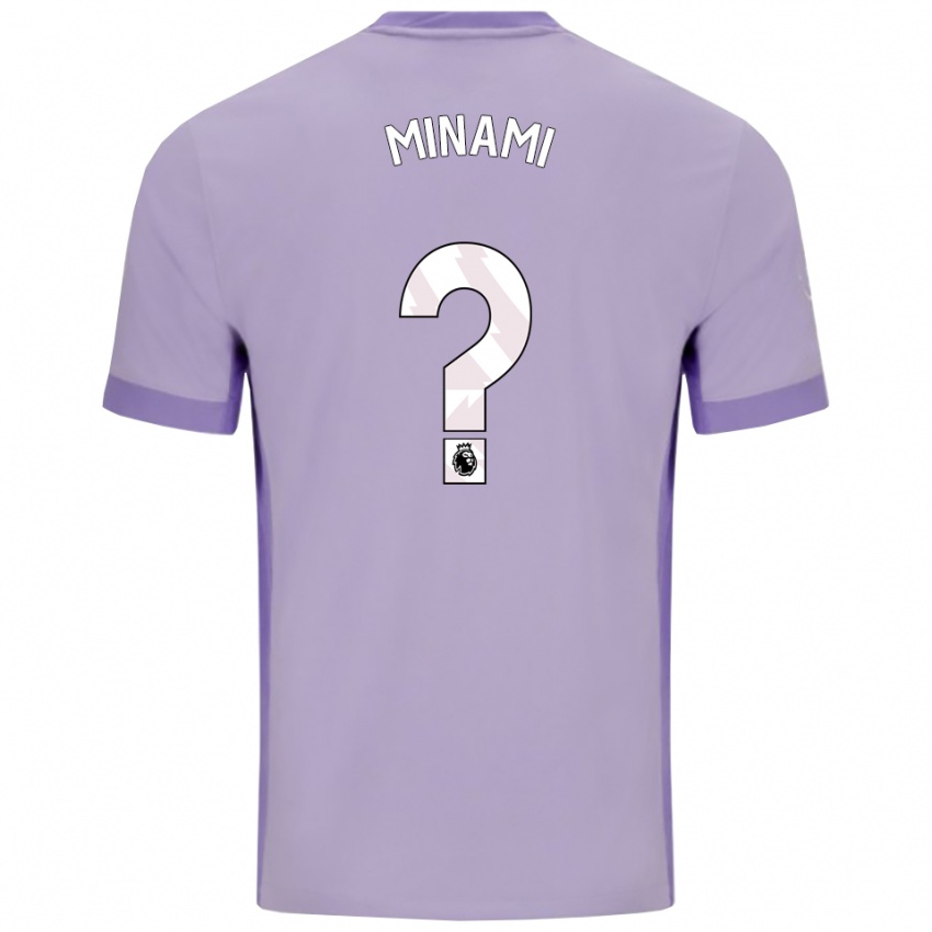 ילדים מואקה מינאמי #0 טארו סגול לבן הרחק ג'רזי 2025/26 חולצה קצרה