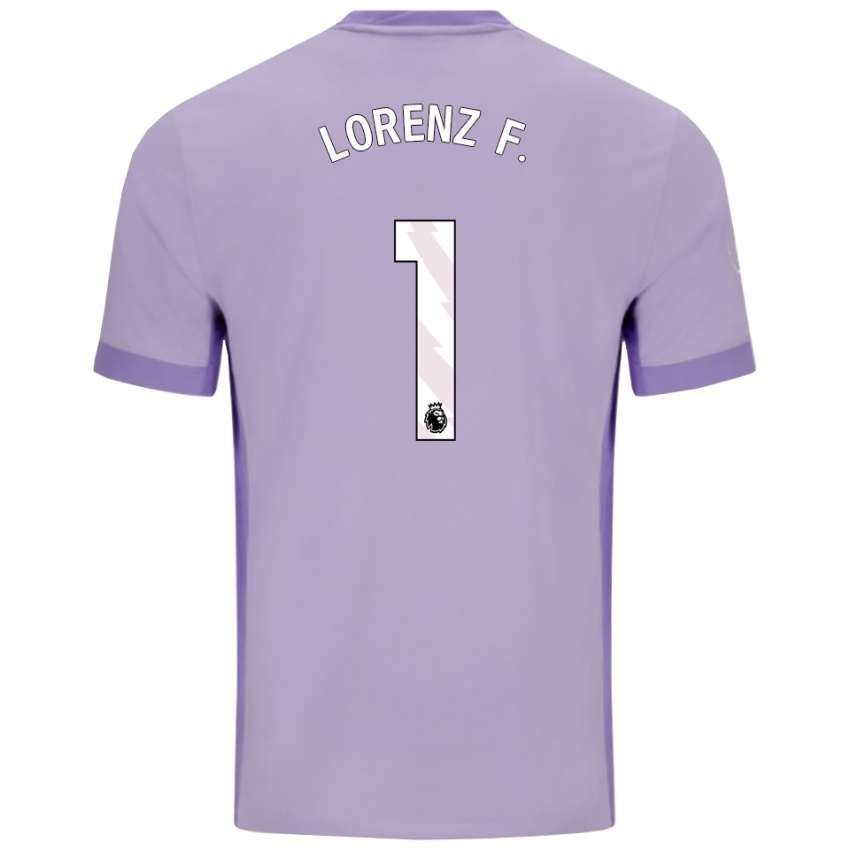 ילדים לורנץ פרדיננד #1 טארו סגול לבן הרחק ג'רזי 2025/26 חולצה קצרה