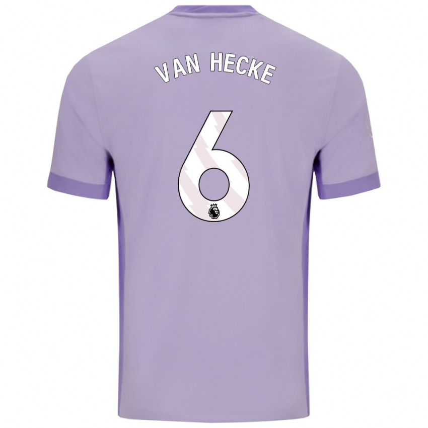 ילדים יאן פול ואן הקה #6 טארו סגול לבן הרחק ג'רזי 2025/26 חולצה קצרה