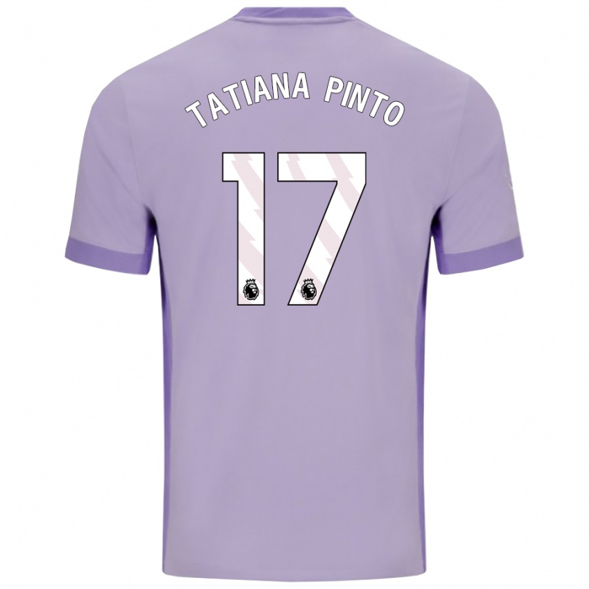 ילדים טטיאנה פינטו #17 טארו סגול לבן הרחק ג'רזי 2025/26 חולצה קצרה
