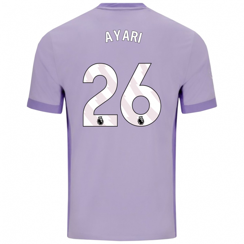 ילדים יאסין אל-עיארי #26 טארו סגול לבן הרחק ג'רזי 2025/26 חולצה קצרה