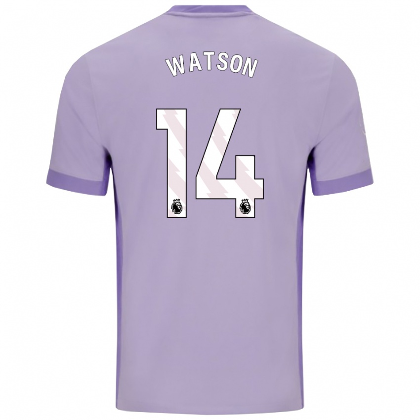 ילדים טום ווטסון #14 טארו סגול לבן הרחק ג'רזי 2025/26 חולצה קצרה