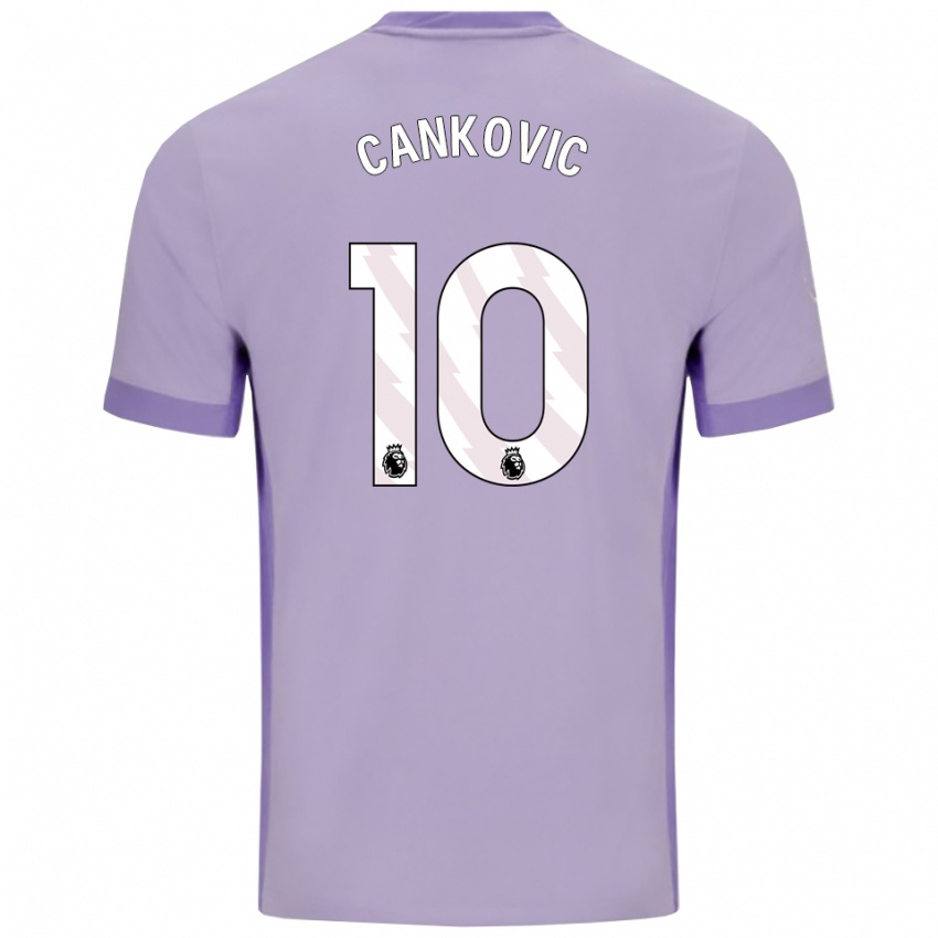 ילדים Jelena Čanković #10 טארו סגול לבן הרחק ג'רזי 2025/26 חולצה קצרה