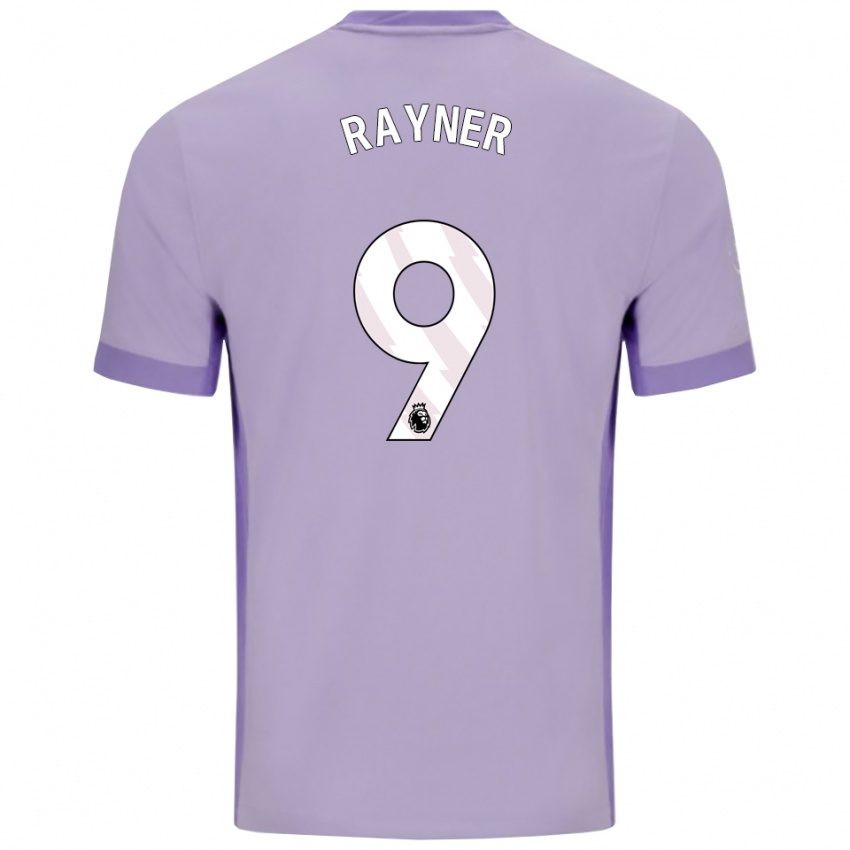 ילדים רבקה ריינר #9 טארו סגול לבן הרחק ג'רזי 2025/26 חולצה קצרה