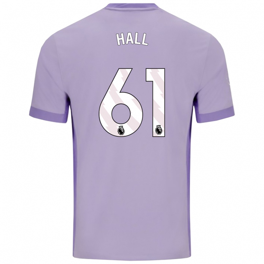 ילדים Steven Hall #61 טארו סגול לבן הרחק ג'רזי 2025/26 חולצה קצרה