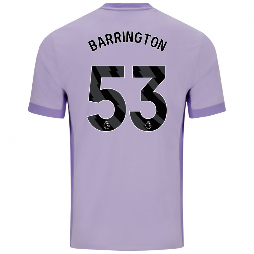 ילדים לוקה בארינגטון #53 טארו סגול לבן הרחק ג'רזי 2025/26 חולצה קצרה