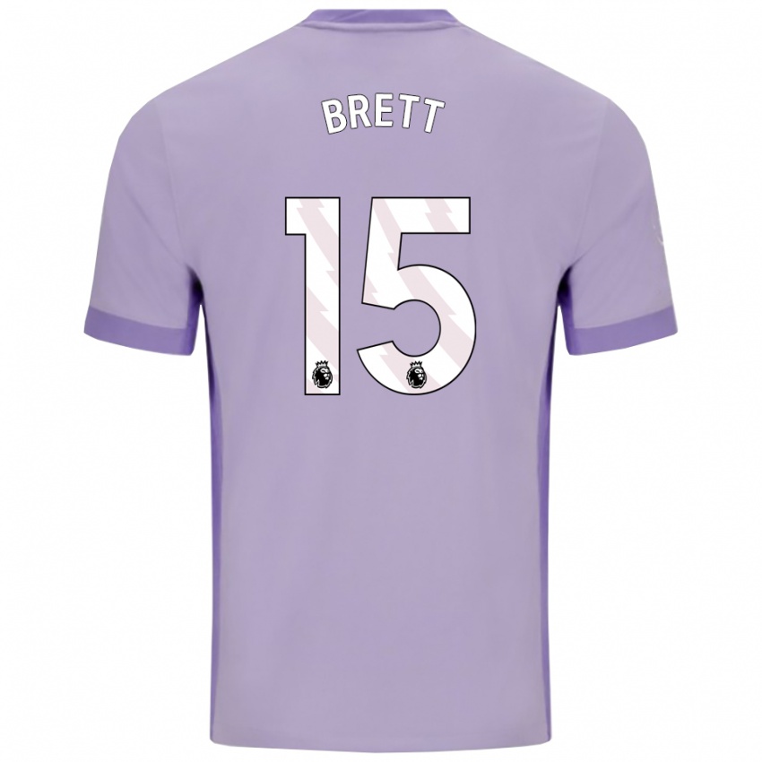 ילדים Adam Brett #15 טארו סגול לבן הרחק ג'רזי 2025/26 חולצה קצרה