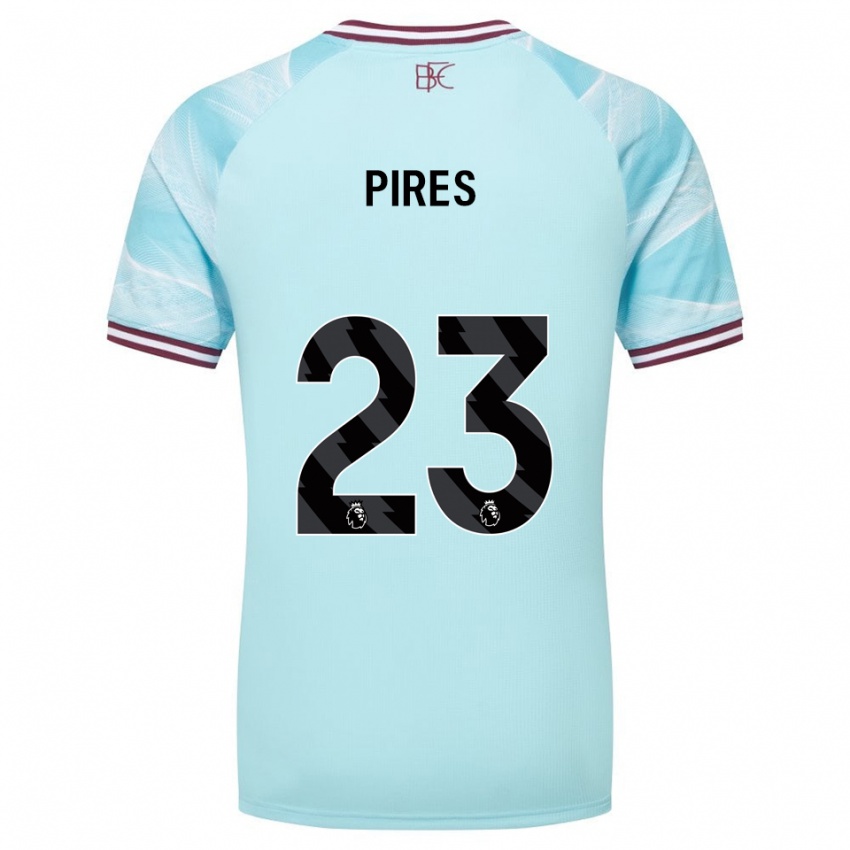 ילדים לוקאס פירס #23 תכלת בורדו הרחק ג'רזי 2025/26 חולצה קצרה