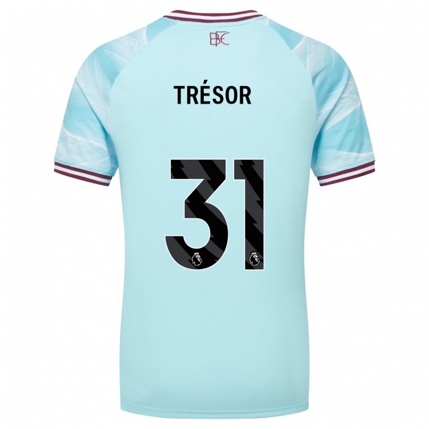 ילדים מייק טרזור #31 תכלת בורדו הרחק ג'רזי 2025/26 חולצה קצרה