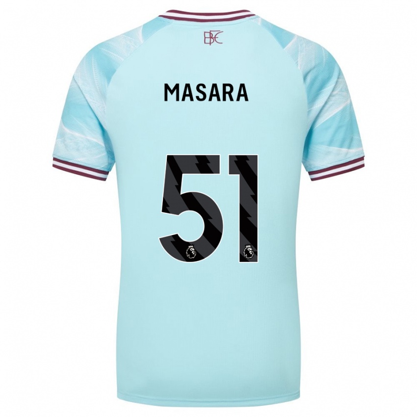 ילדים ורנון מסרה #51 תכלת בורדו הרחק ג'רזי 2025/26 חולצה קצרה