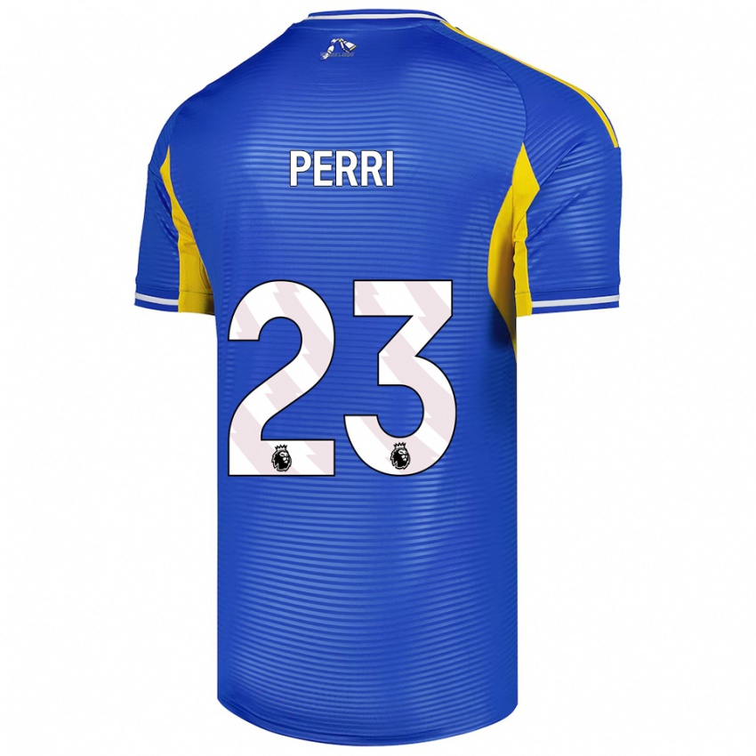 ילדים לוקאס פרי #23 כחול צהוב הרחק ג'רזי 2025/26 חולצה קצרה