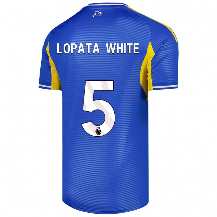 ילדים ראובן לופאטה-ווייט #5 כחול צהוב הרחק ג'רזי 2025/26 חולצה קצרה