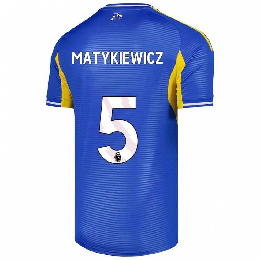 ילדים לוק מטיקביץ' #5 כחול צהוב הרחק ג'רזי 2025/26 חולצה קצרה