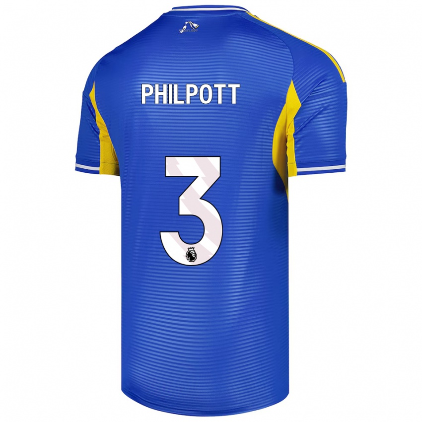 ילדים Louie Philpott #3 כחול צהוב הרחק ג'רזי 2025/26 חולצה קצרה