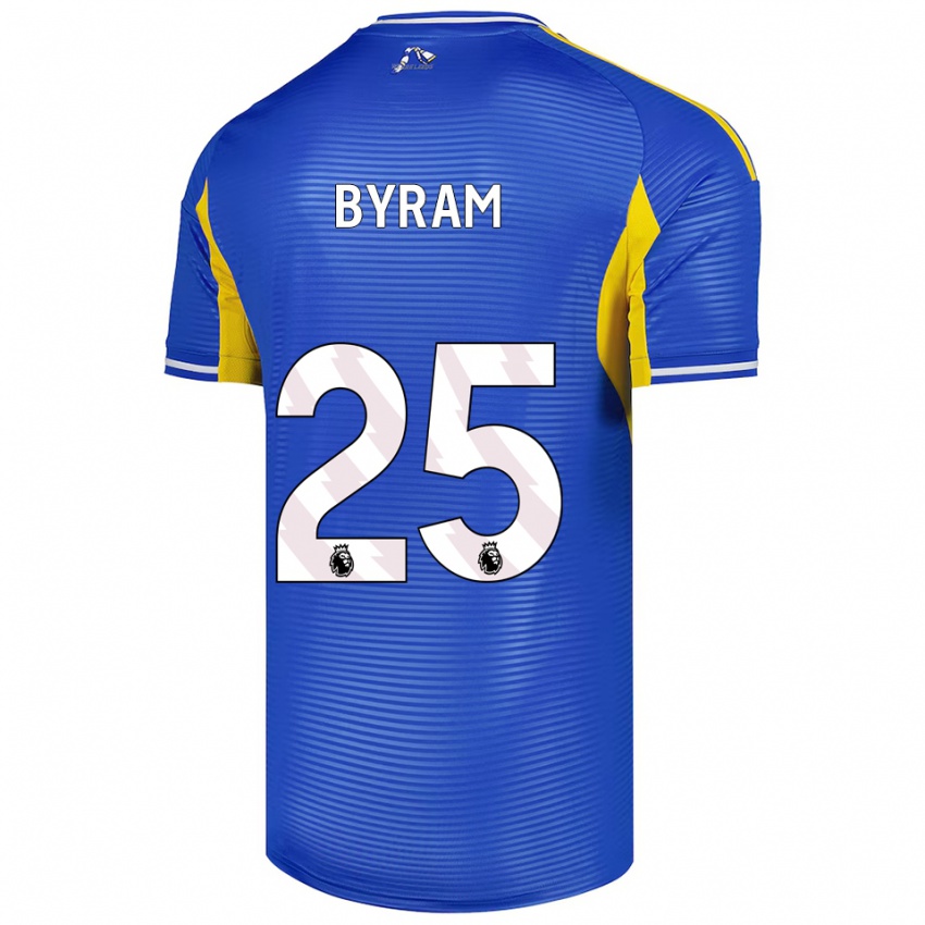 ילדים סם ביראם #25 כחול צהוב הרחק ג'רזי 2025/26 חולצה קצרה