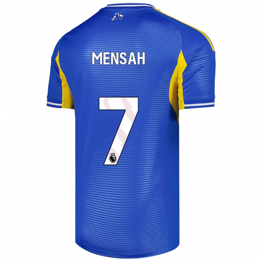 ילדים Kenneth Mensah #7 כחול צהוב הרחק ג'רזי 2025/26 חולצה קצרה