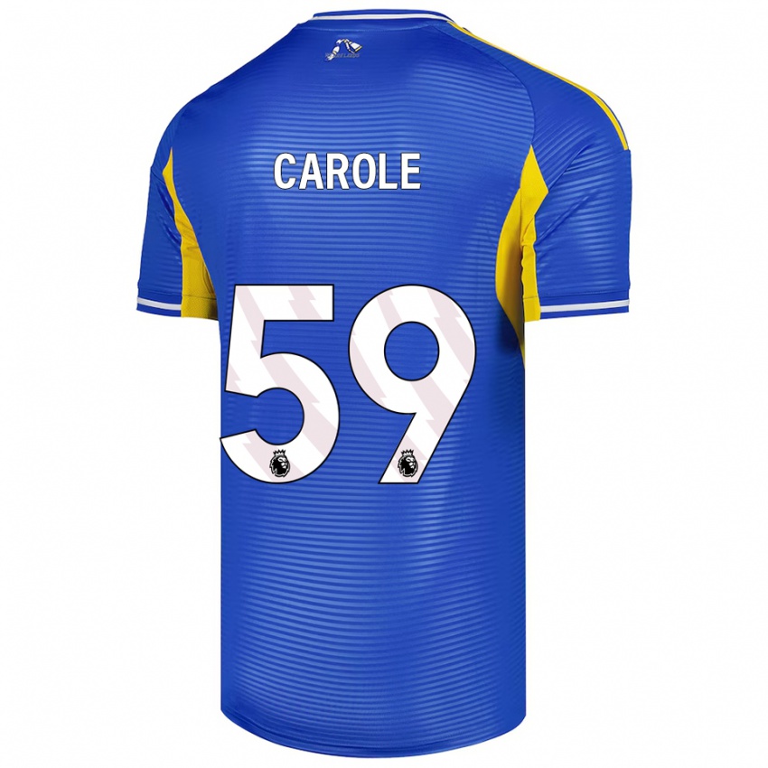 ילדים קינאן נינו קרול #59 כחול צהוב הרחק ג'רזי 2025/26 חולצה קצרה