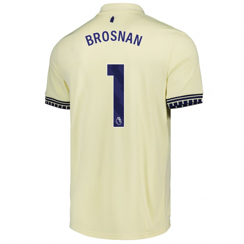 ילדים קורטני ברוסנן #1 לבן מלוכלך שחור הרחק ג'רזי 2025/26 חולצה קצרה