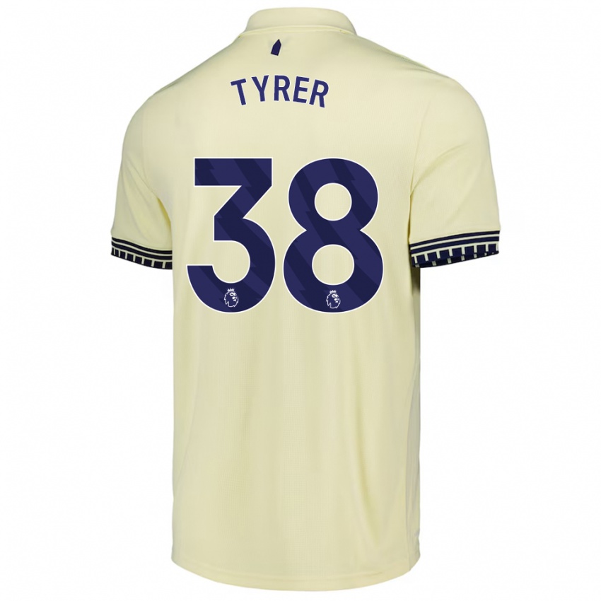 ילדים הארי אלפרד טירר #38 לבן מלוכלך שחור הרחק ג'רזי 2025/26 חולצה קצרה