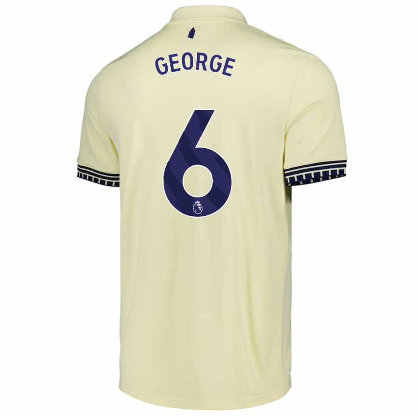 ילדים גבי ג'ורג' #6 לבן מלוכלך שחור הרחק ג'רזי 2025/26 חולצה קצרה