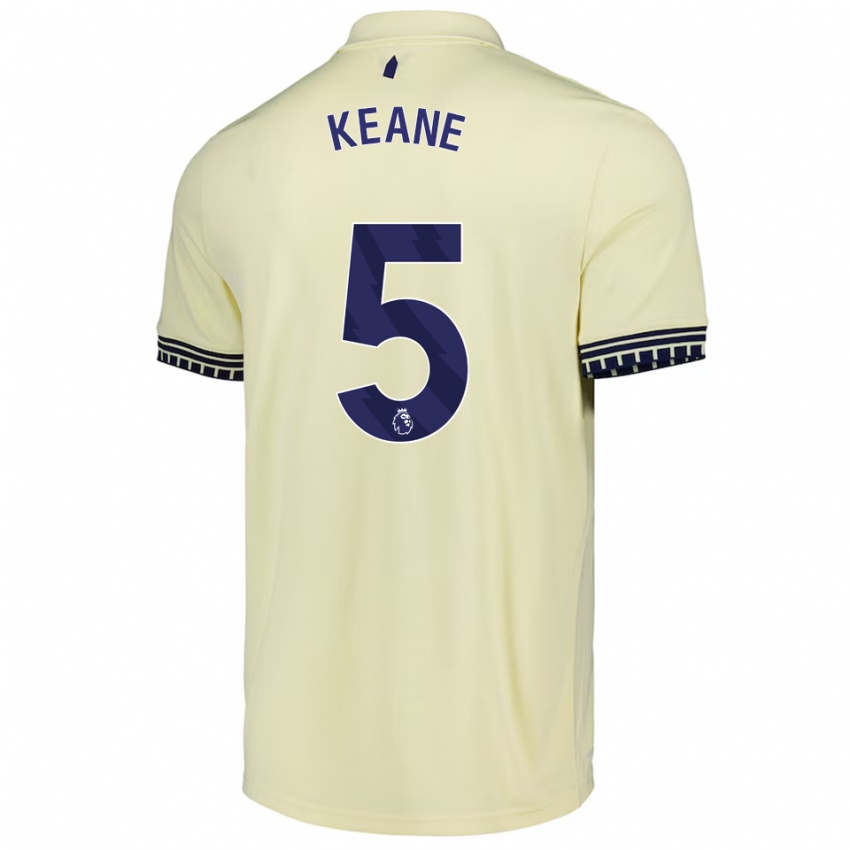 ילדים מייקל קין #5 לבן מלוכלך שחור הרחק ג'רזי 2025/26 חולצה קצרה