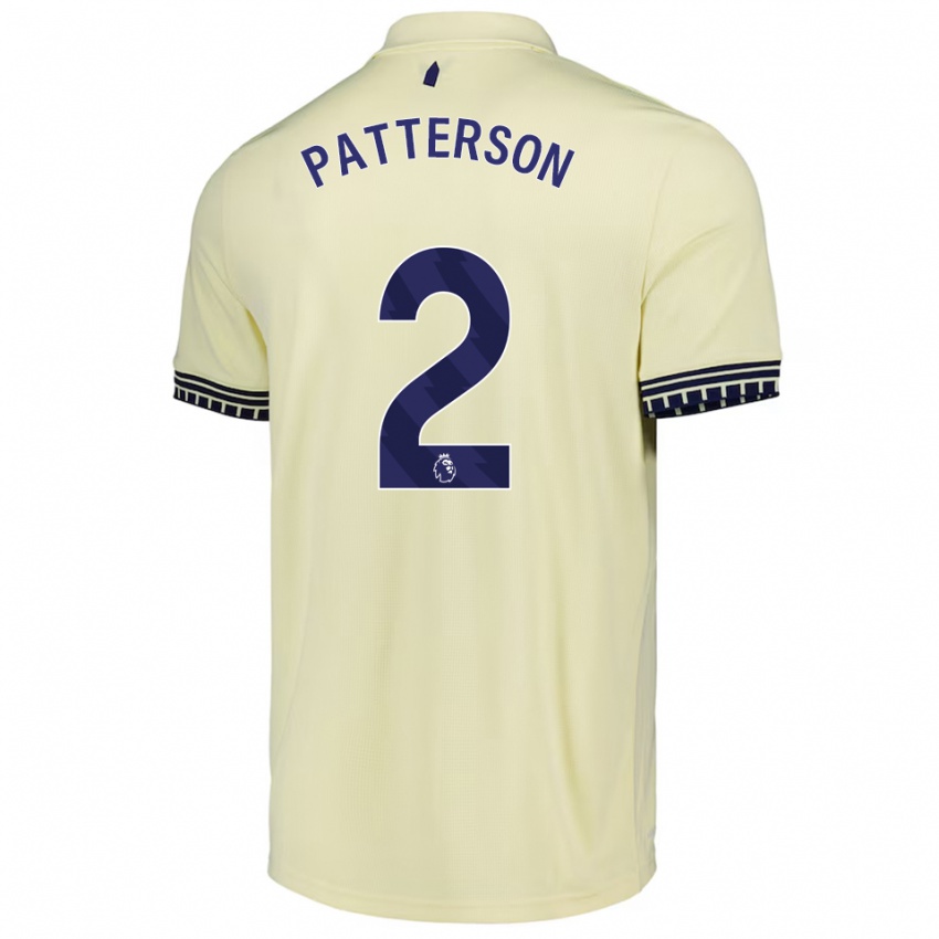 ילדים ניית'ן פטרסון #2 לבן מלוכלך שחור הרחק ג'רזי 2025/26 חולצה קצרה