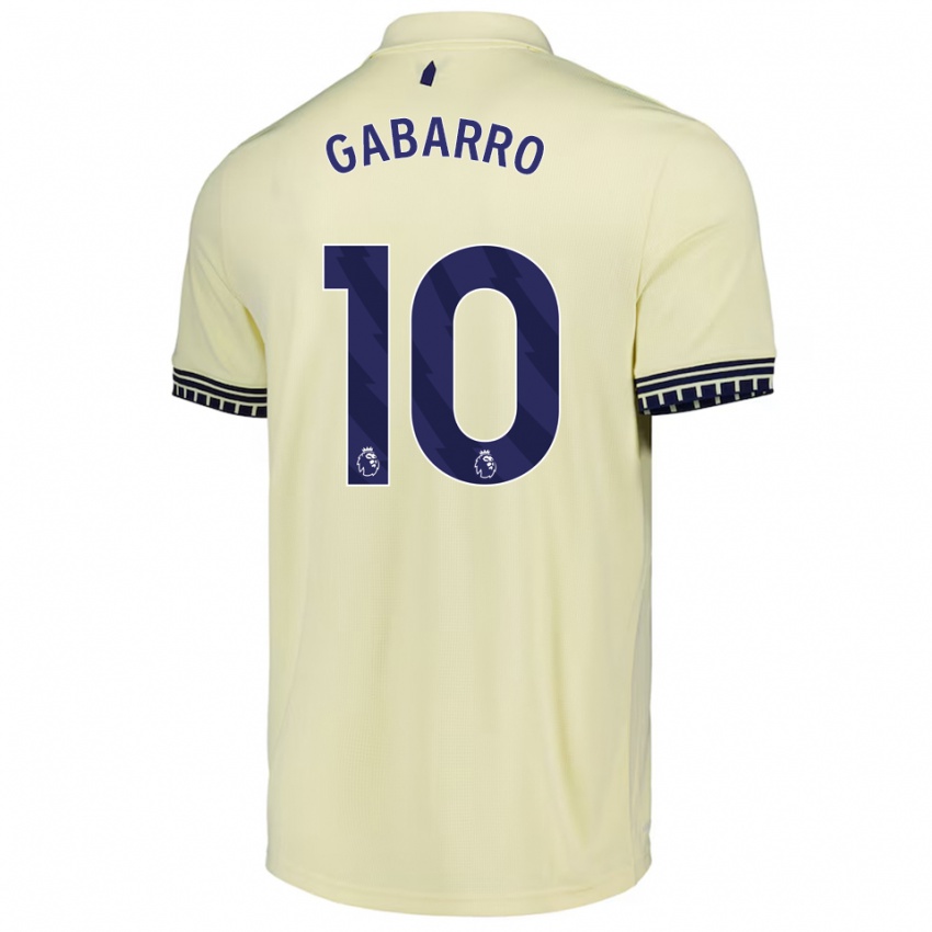 ילדים אינמה גבארו #10 לבן מלוכלך שחור הרחק ג'רזי 2025/26 חולצה קצרה