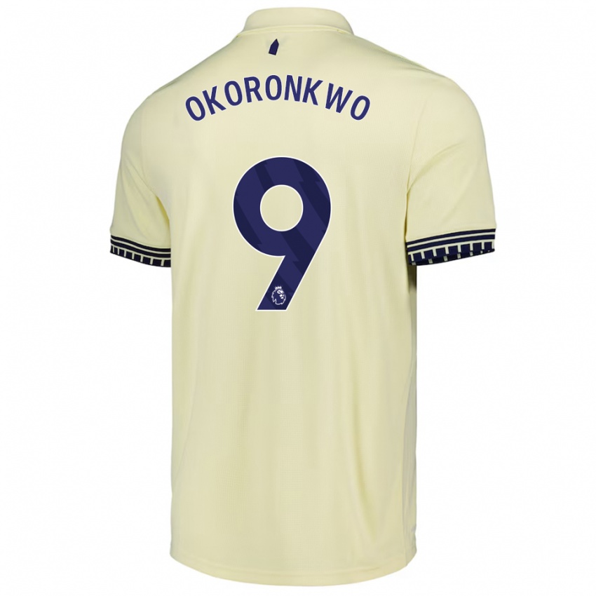 ילדים פרנסיס אוקורונקבו #9 לבן מלוכלך שחור הרחק ג'רזי 2025/26 חולצה קצרה