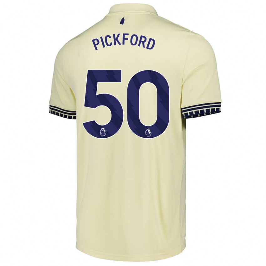 ילדים ג'ורג' פיקפורד #50 לבן מלוכלך שחור הרחק ג'רזי 2025/26 חולצה קצרה