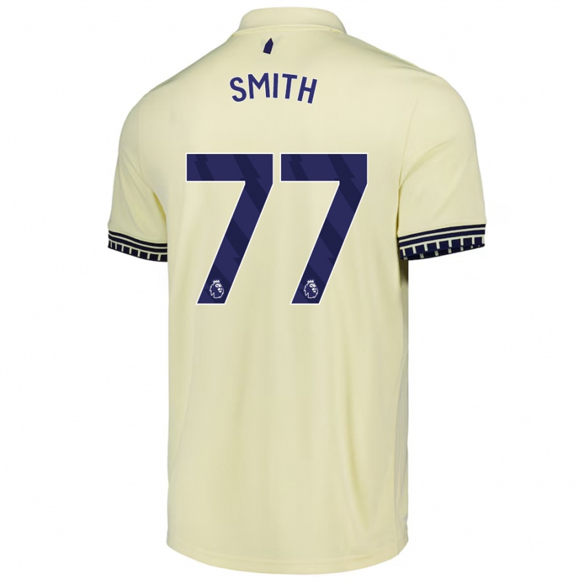 ילדים אודין סמואלס-סמית' #77 לבן מלוכלך שחור הרחק ג'רזי 2025/26 חולצה קצרה