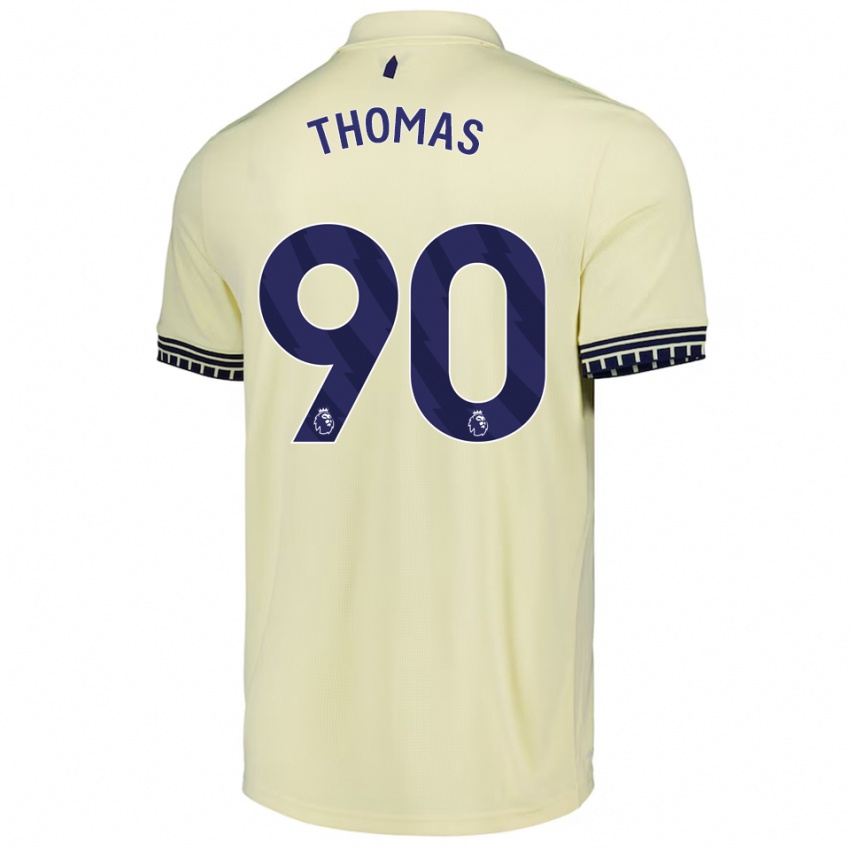 ילדים אלד תומאס #90 לבן מלוכלך שחור הרחק ג'רזי 2025/26 חולצה קצרה