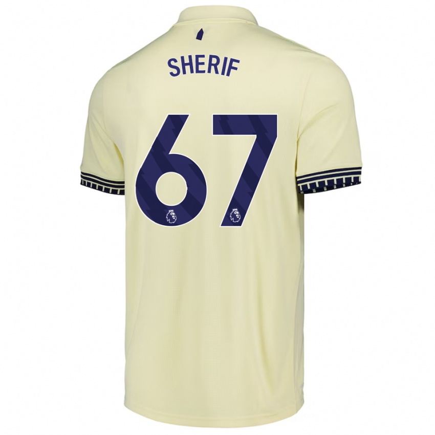 ילדים מרטין שריף #67 לבן מלוכלך שחור הרחק ג'רזי 2025/26 חולצה קצרה