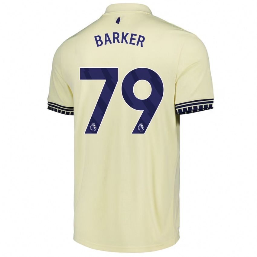 ילדים אוון בארקר #79 לבן מלוכלך שחור הרחק ג'רזי 2025/26 חולצה קצרה