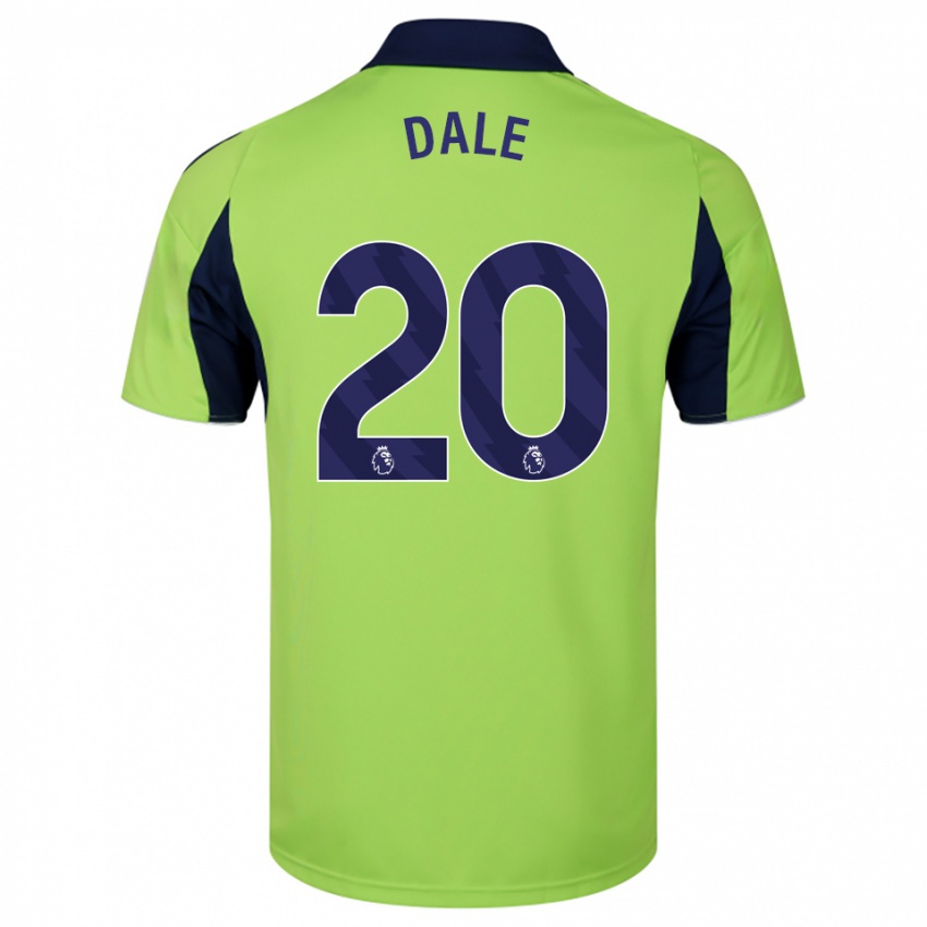 ילדים Olivia Dale #20 ירוק נייבי לבן הרחק ג'רזי 2025/26 חולצה קצרה