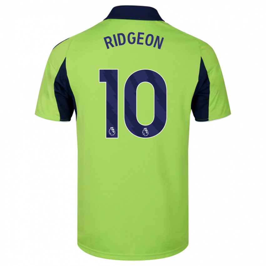 ילדים Seth Ridgeon #10 ירוק נייבי לבן הרחק ג'רזי 2025/26 חולצה קצרה