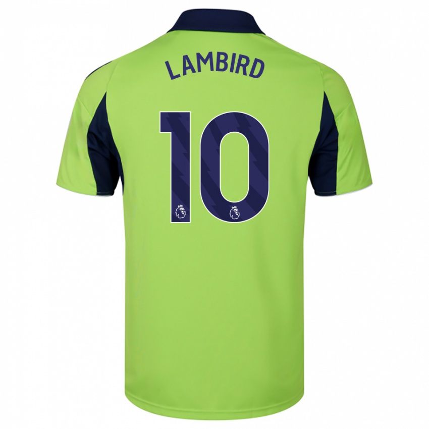 ילדים Lilly Lambird #10 ירוק נייבי לבן הרחק ג'רזי 2025/26 חולצה קצרה