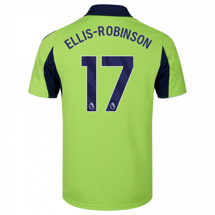 ילדים Eddie Ellis-Robinson #17 ירוק נייבי לבן הרחק ג'רזי 2025/26 חולצה קצרה