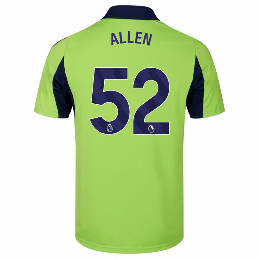 ילדים Michael Allen #52 ירוק נייבי לבן הרחק ג'רזי 2025/26 חולצה קצרה