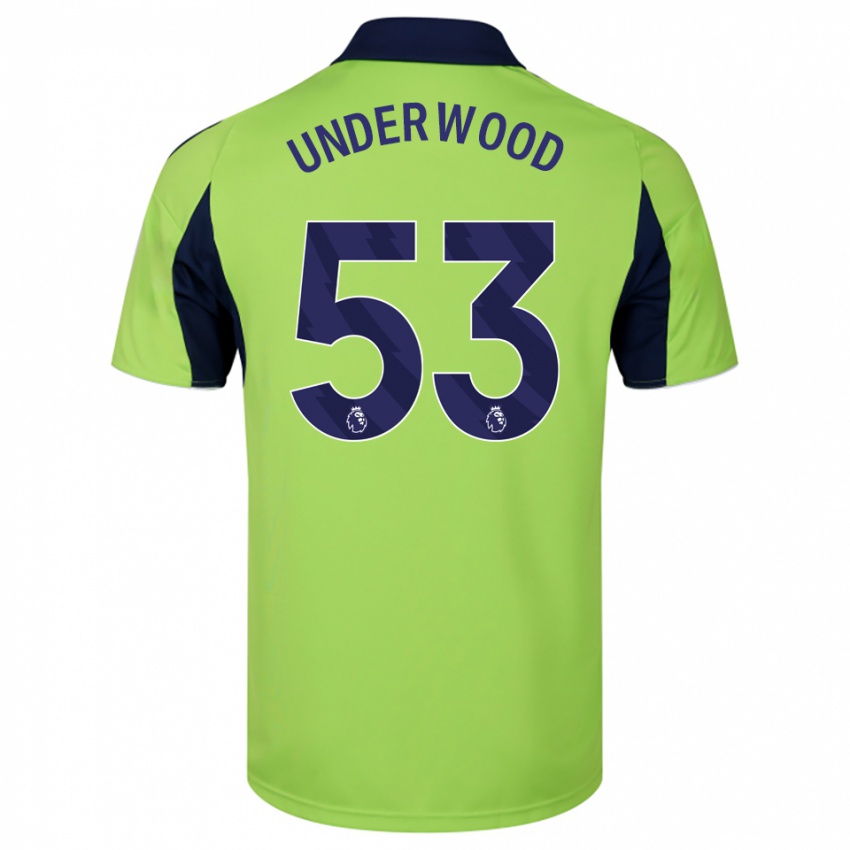 ילדים Marco Underwood #53 ירוק נייבי לבן הרחק ג'רזי 2025/26 חולצה קצרה