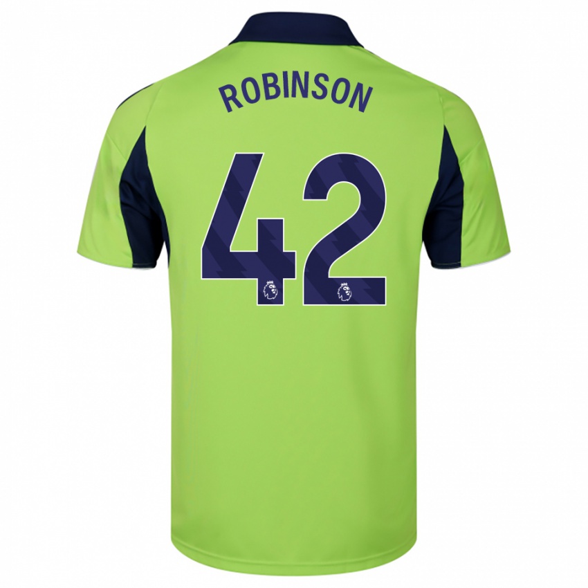 ילדים Charlie Robinson #42 ירוק נייבי לבן הרחק ג'רזי 2025/26 חולצה קצרה