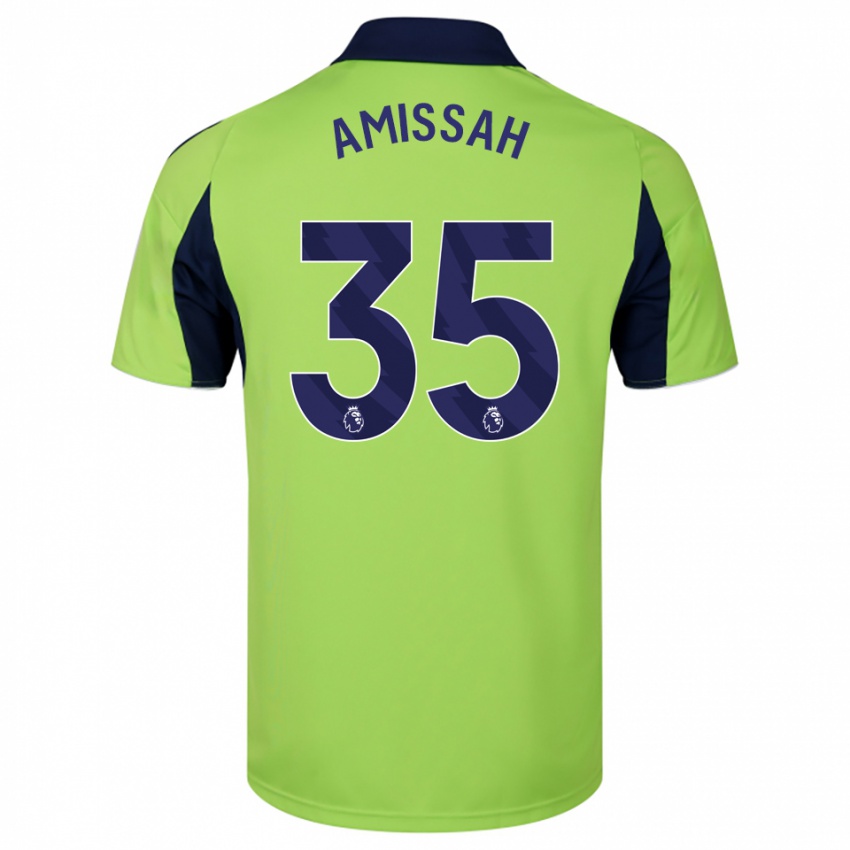 ילדים Sam Amissah #35 ירוק נייבי לבן הרחק ג'רזי 2025/26 חולצה קצרה