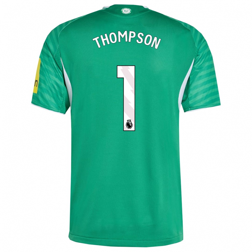 ילדים מקס תומפסון #1 ירוק לבן הרחק ג'רזי 2025/26 חולצה קצרה