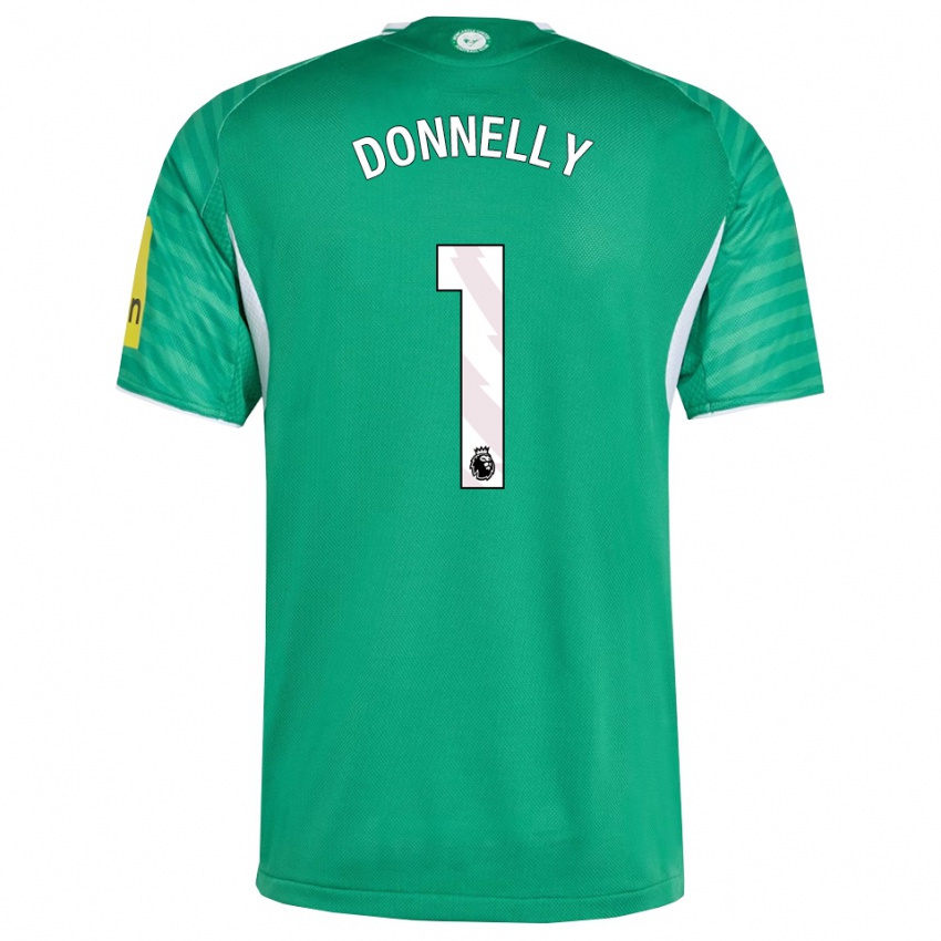 ילדים גרייס דונלי #1 ירוק לבן הרחק ג'רזי 2025/26 חולצה קצרה