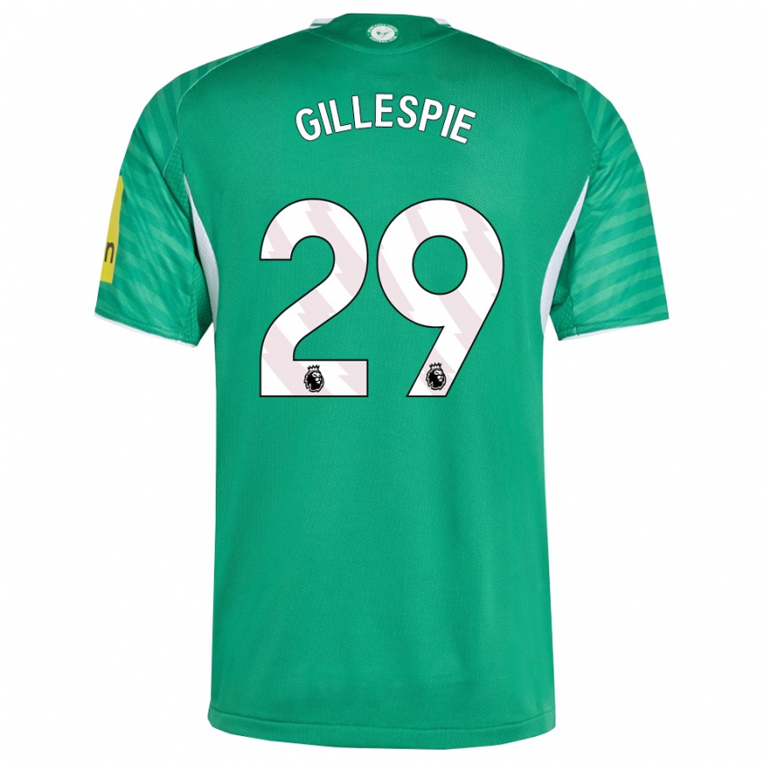 ילדים מארק גילספי #29 ירוק לבן הרחק ג'רזי 2025/26 חולצה קצרה