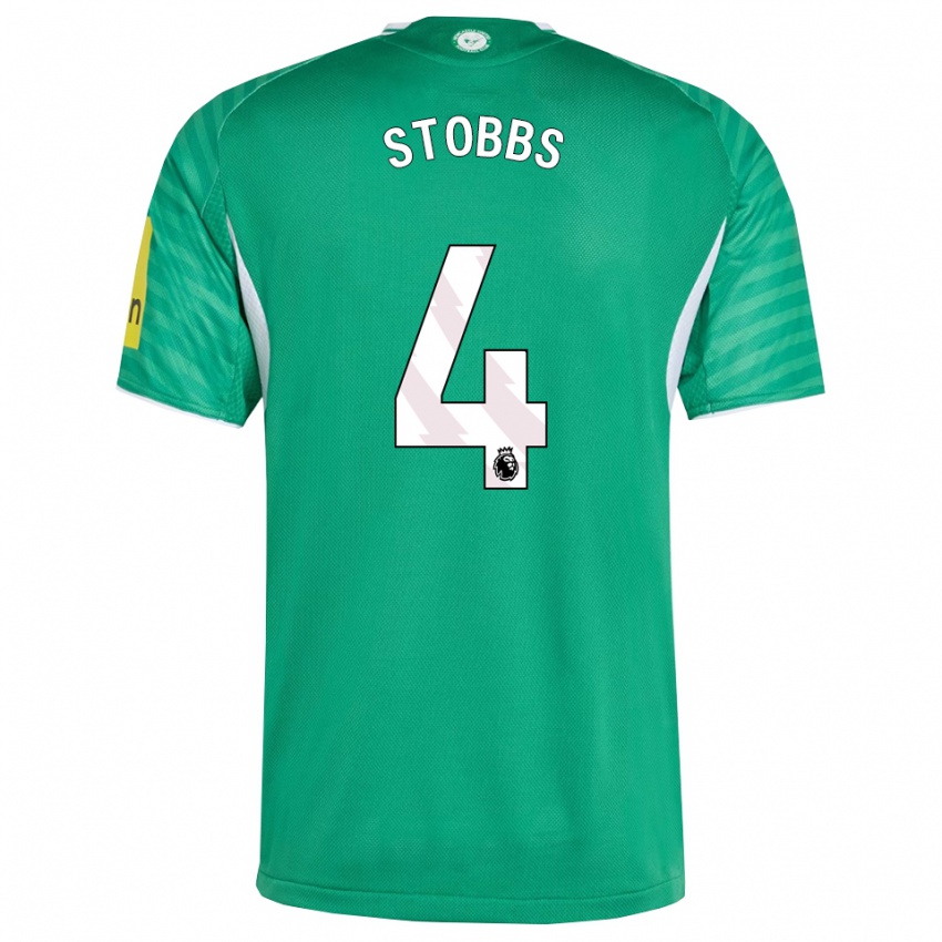 ילדים אמבר-קיגן סטובס #4 ירוק לבן הרחק ג'רזי 2025/26 חולצה קצרה