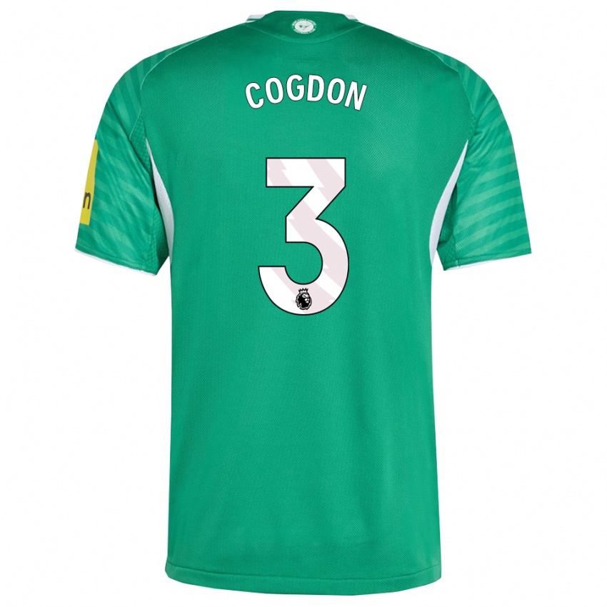 ילדים ג׳וד קוגדון #3 ירוק לבן הרחק ג'רזי 2025/26 חולצה קצרה